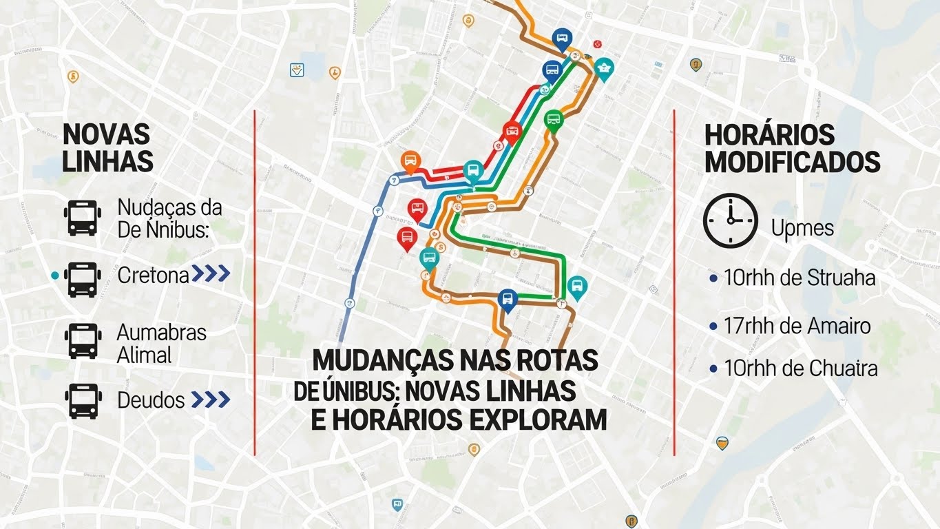 Mudança no Itinerário dos Ônibus: Novas Linhas e Horários de Circulação Explorados