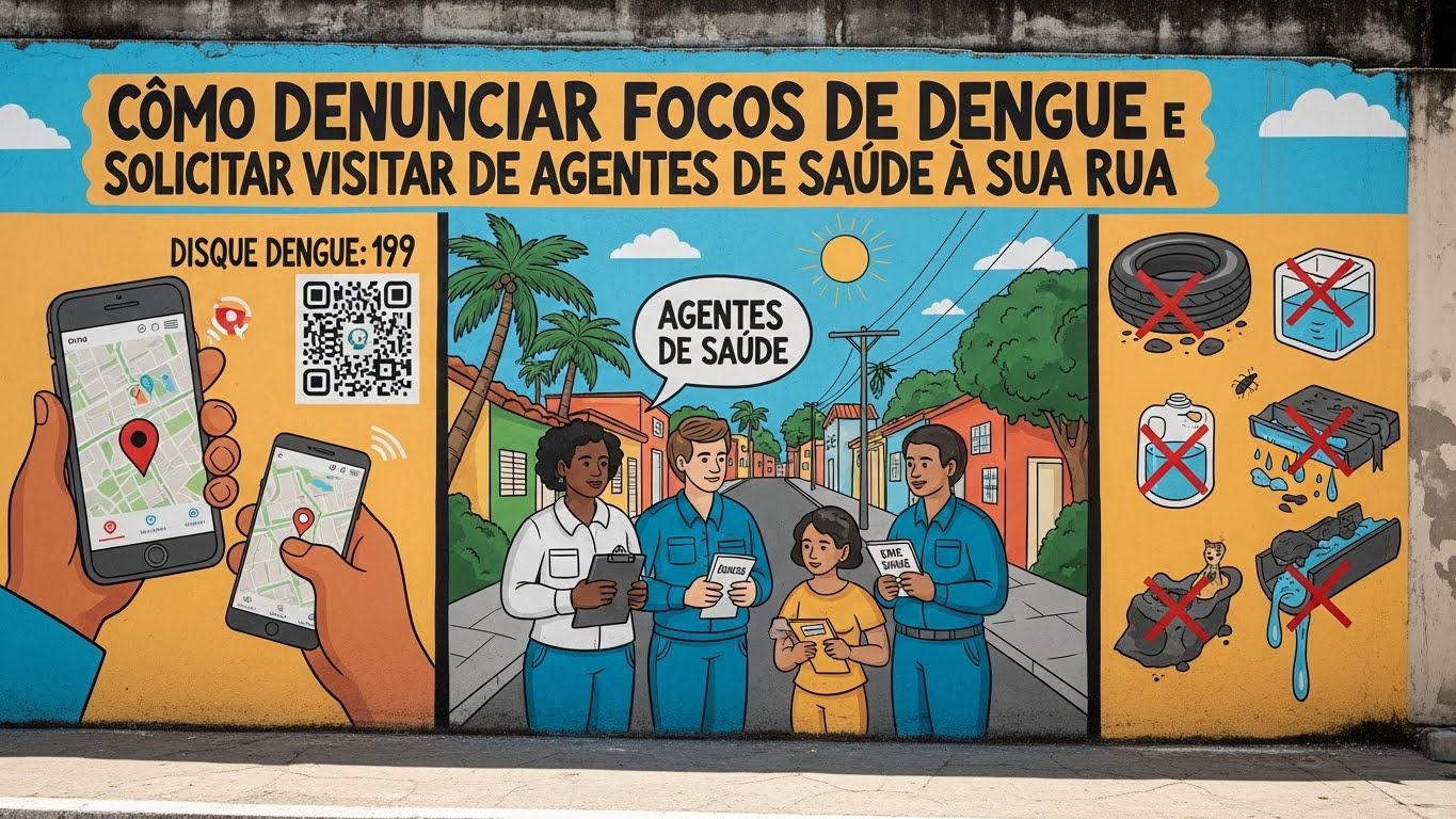 Como Denunciar Focos de Dengue e Solicitar Visitas de Agentes de Saúde na Sua Rua