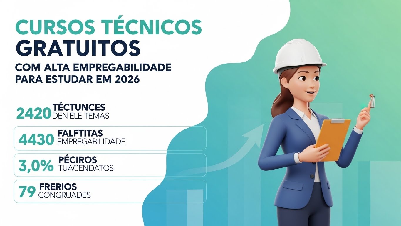 Cursos Técnicos Gratuitos com Alta Empregabilidade para Estudar em 2026