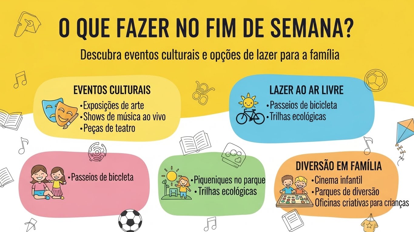 O Que Fazer no Fim de Semana: Descubra Eventos Culturais e Opções de Lazer para a Família