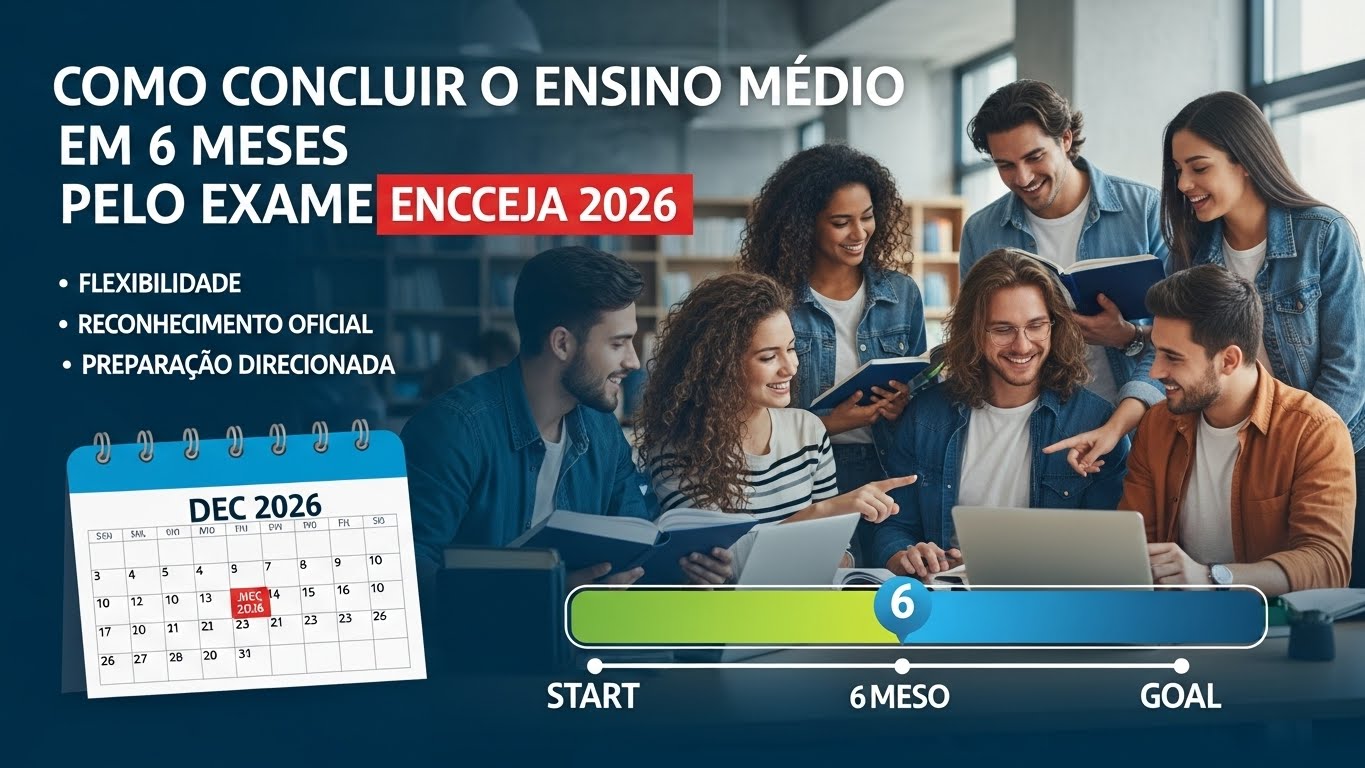 Como Concluir o Ensino Médio em 6 Meses Através da Prova do Encceja 2026