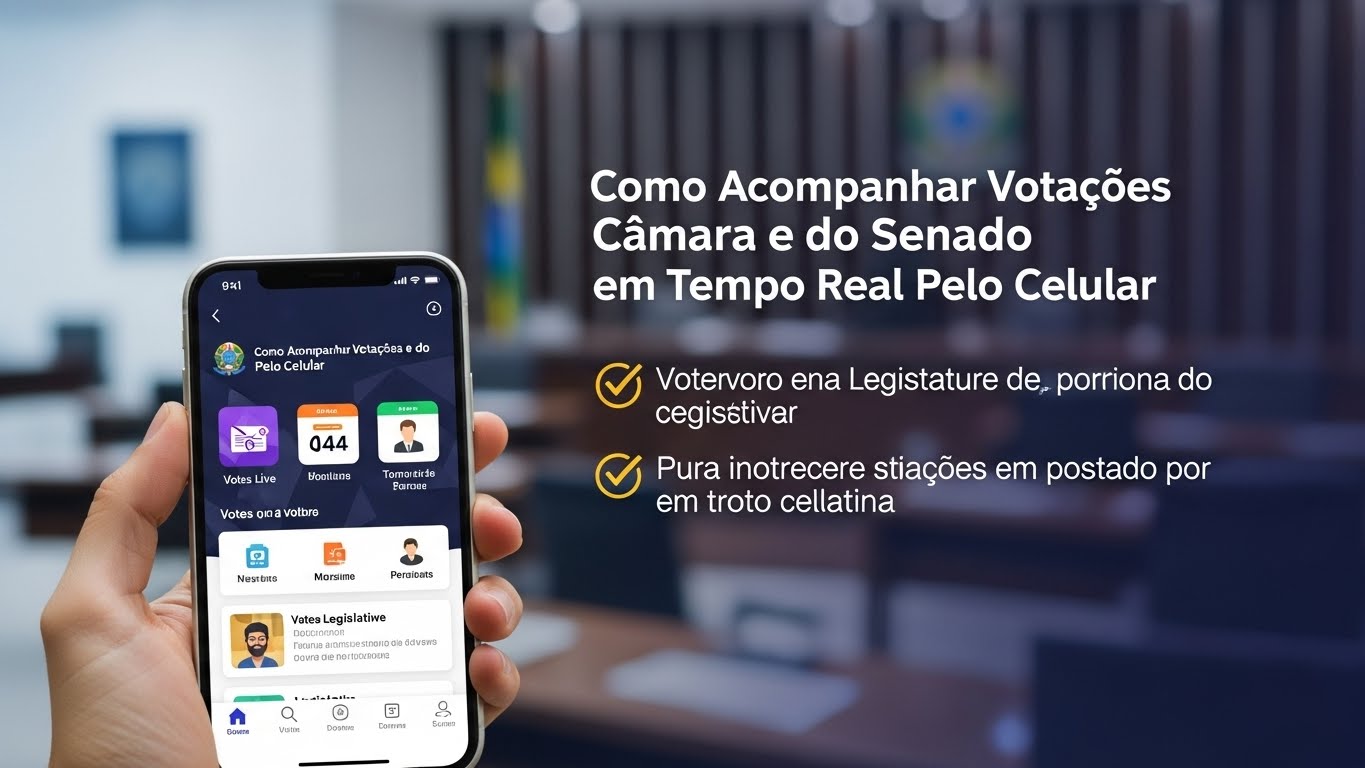 Como Acompanhar as Votações da Câmara e do Senado em Tempo Real pelo Celular