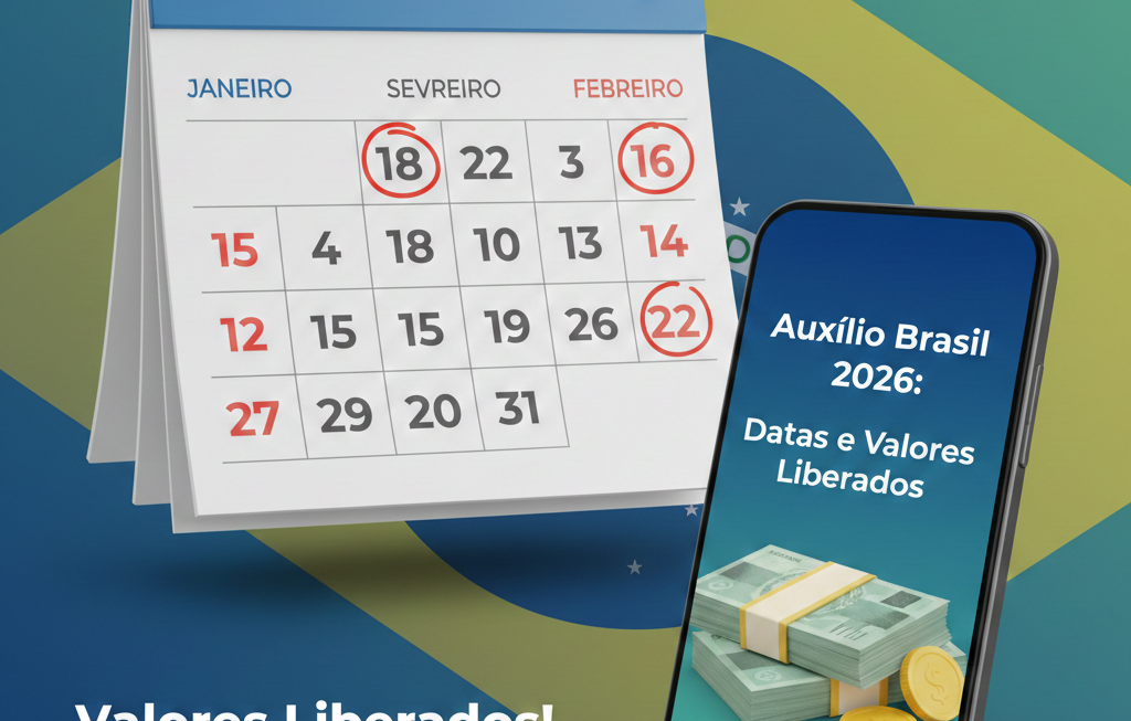 Auxílio Brasil 2026: Datas e Valores Liberados em Janeiro e Fevereiro