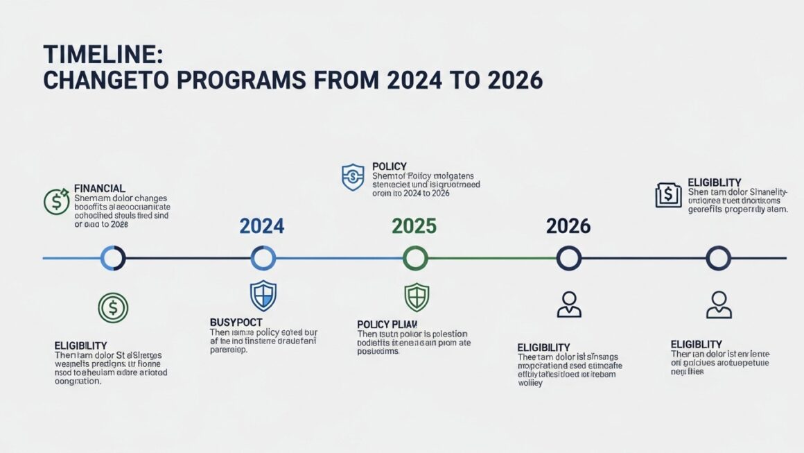 Linha do Tempo: Mudanças nos Programas de Benefícios de 2024 a 2026