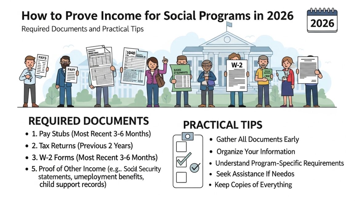 Como Comprovar Renda para Programas Sociais em 2026: Documentos Necessários e Dicas Práticas