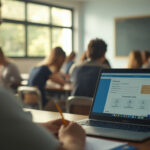Estudantes do ensino médio da rede pública brasileira em sala de aula realizando prova simulada do Enem